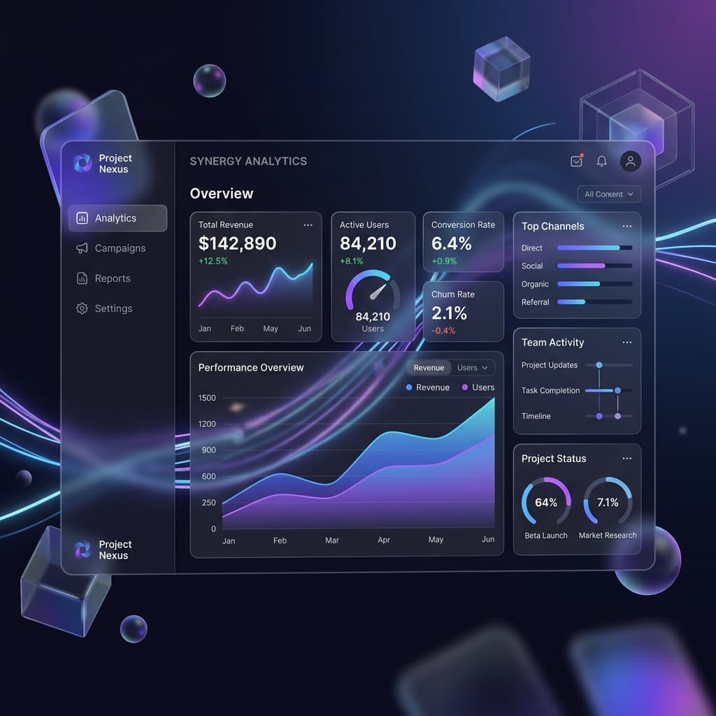 Codefastener SaaS Dashboard Mockup